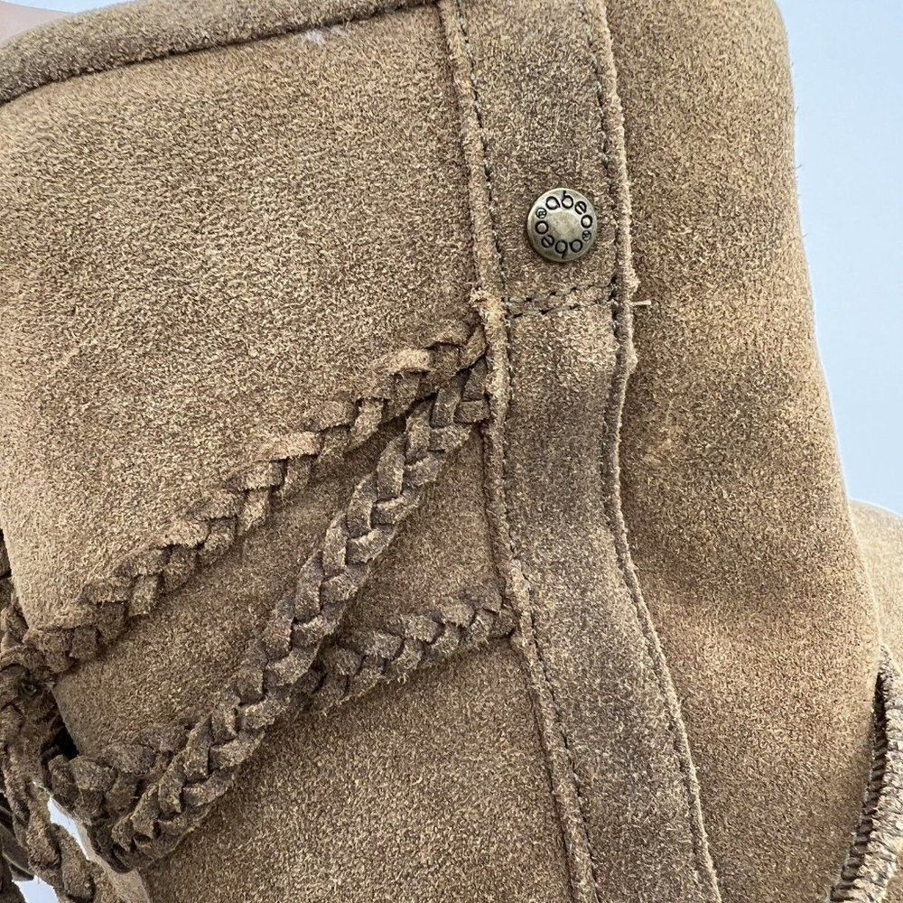 Abeo Blaine Suede Shearling Lined Brown Boots Women’s size 6 - Picture 4 of 7